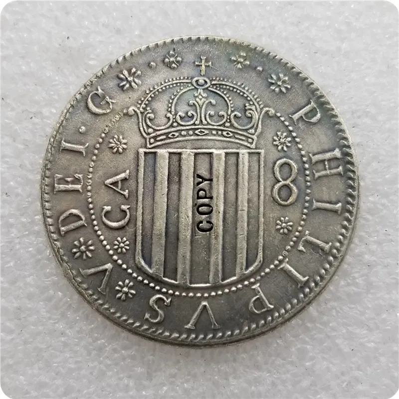 1707 Королевство АРАГОН (испанские Штаты) 8 Reales Felipe V копия монеты|Безвалютные