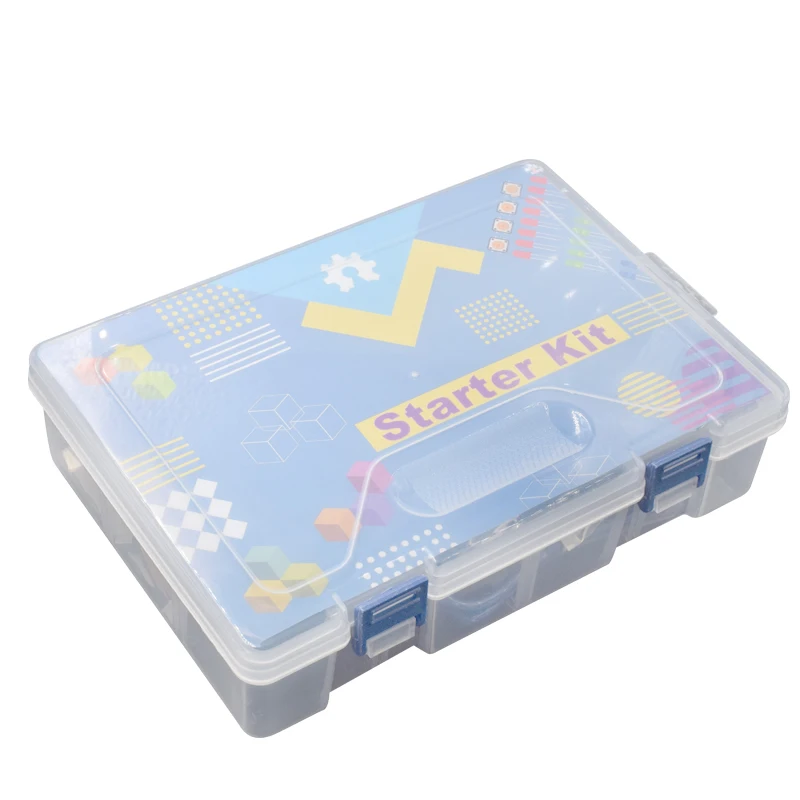 UNO Project самый полный стартовый комплект для Arduino R3 с блоком питания, шаговым двигателем, релейным модулем и учебным руководством