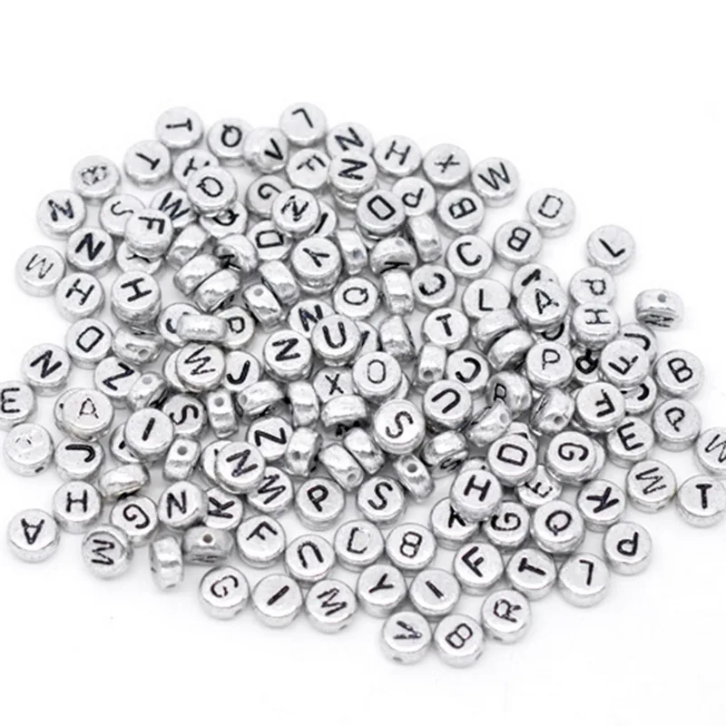 12 7mm 500pc 500 штук случайный смешанный белые акриловые бусины с буквами алфавита кубчиеские бусины для самостоятельного изготовления ювелирных изделий браслет& Цепочки и ожерелья 6x6 мм - Цвет: 12 7mm 500pc