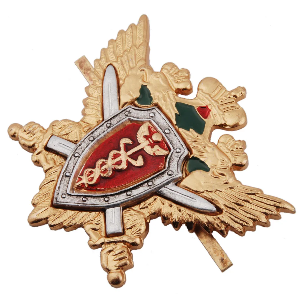 Русская Императорская двухсторонняя металлическая шапка Орел бейдж корад 36279|cap