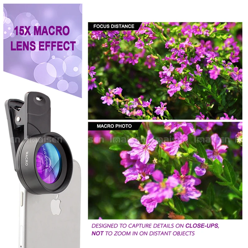 Lens 2 in 1 Wide Angle &amp Macro Camera Kit for Mobiles Phones | Мобильные телефоны и аксессуары