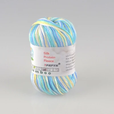 937 yellow blue gree TPRPYN 1 шт = 50 г Смешанная шерстяная пряжа для вязания кукольный свитер Красивая пряжа нами - Цвет: 937 yellow blue gree