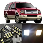 Супер яркий ксеноновый Белый светодиодный интерьерпосылка 15x для 2003-2015 Ford Expedition светодиодный перчаточный ящик для дверисветильник ножки номерного знака
