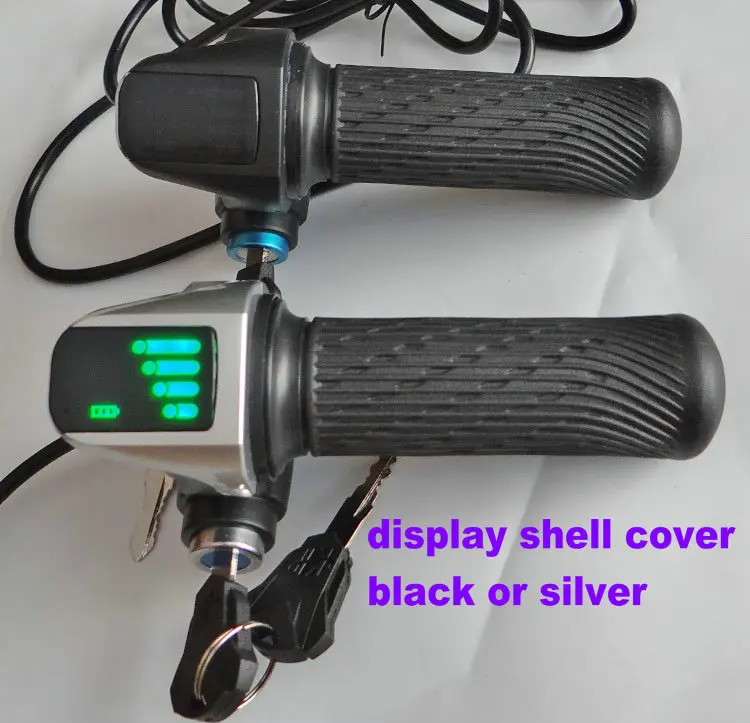 speedometer/lcd display 36v48v60v+grips throttle accelerator+lock/key electric scooter parts bicycle accessory MTB tricycle