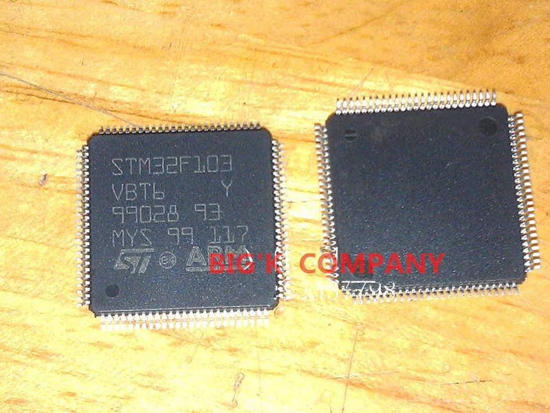 10 шт./лот STM32F103CBT6 LQFP100 32bit MCU с 64 128 Кб Flash USB CAN 7 таймеров 2 ADCs 9 интерфейсы связи новые