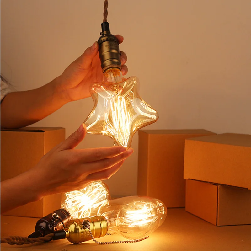 

E27 40W 220V Vintage Retro Edison bulb Filament Bulb Pendant Lights Antique Bulb for Chandelier Pendant Lights indoor lighting