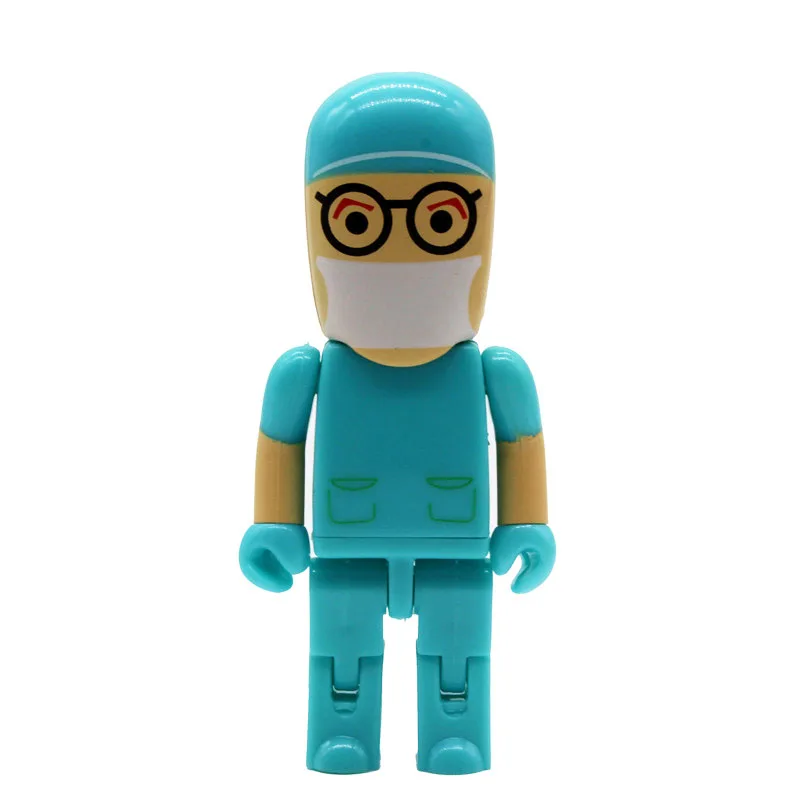 JASTER мини-доктор-медсестра USB флэш-накопитель стоматолога ручка привода подарок мультфильм pendrive 4 GB/8 GB/16 GB/32 GB/64 GB u диск оптом - Цвет: B
