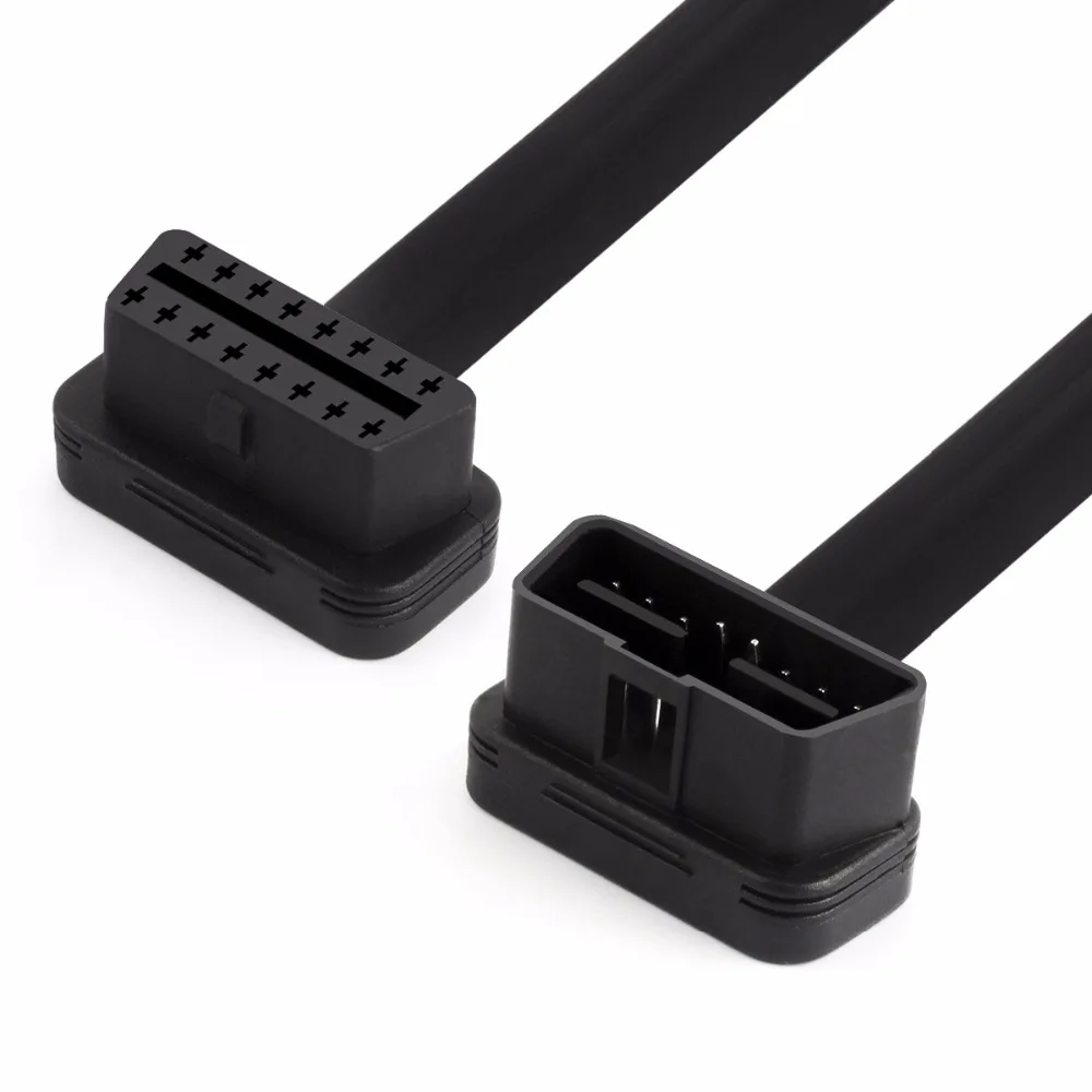 New Noodle OBDII 60CM 16Pin OBD2 Extension Cord ELM327 Male To cable OBD 2 Auto Car Diagnostic Cable Connector Adapter | Автомобили и