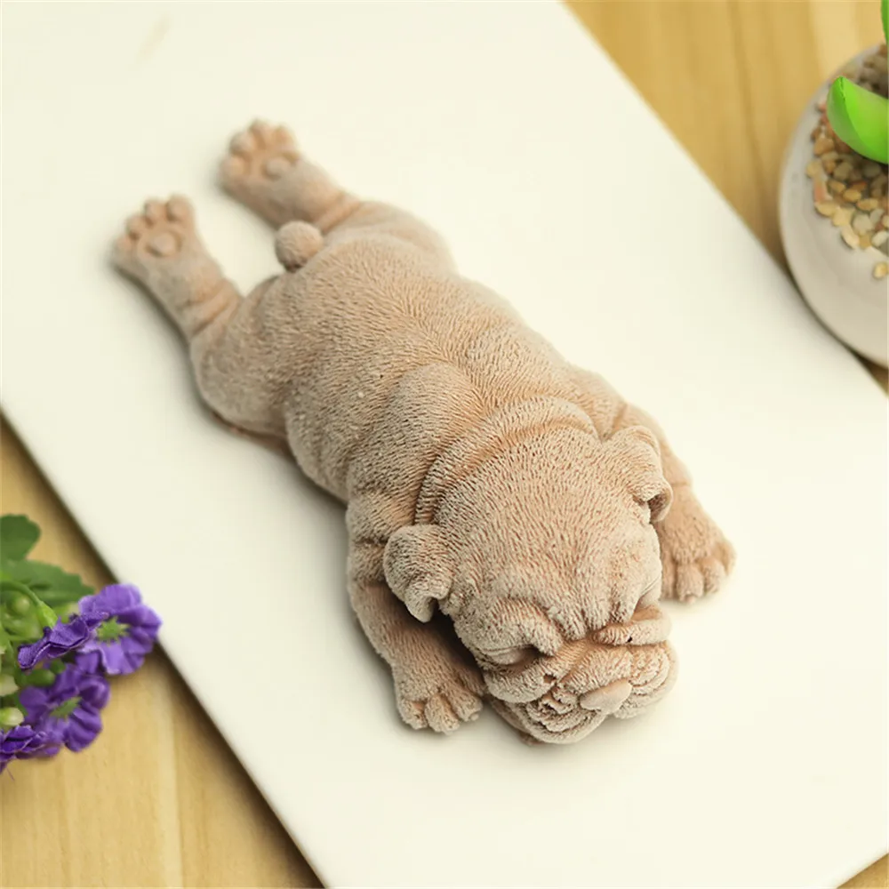 Силиконовая 3D форма Shar Pei для милой собаки мусса торта мороженого желе пудинга