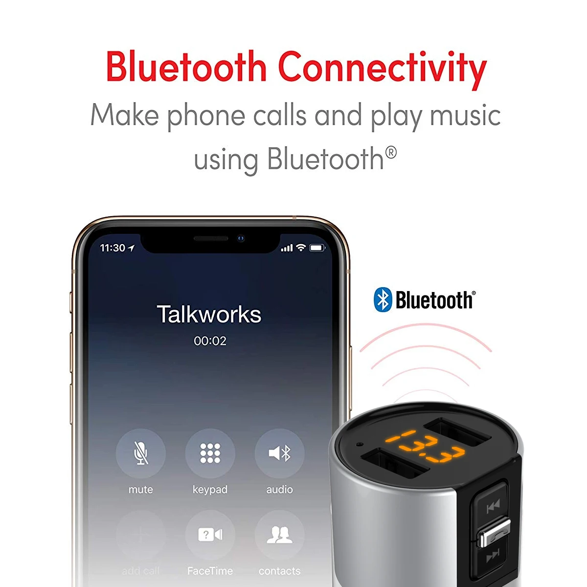 C26S двойной usb порт + 3.4A автомобильное зарядное устройство Bluetooth fm передатчик