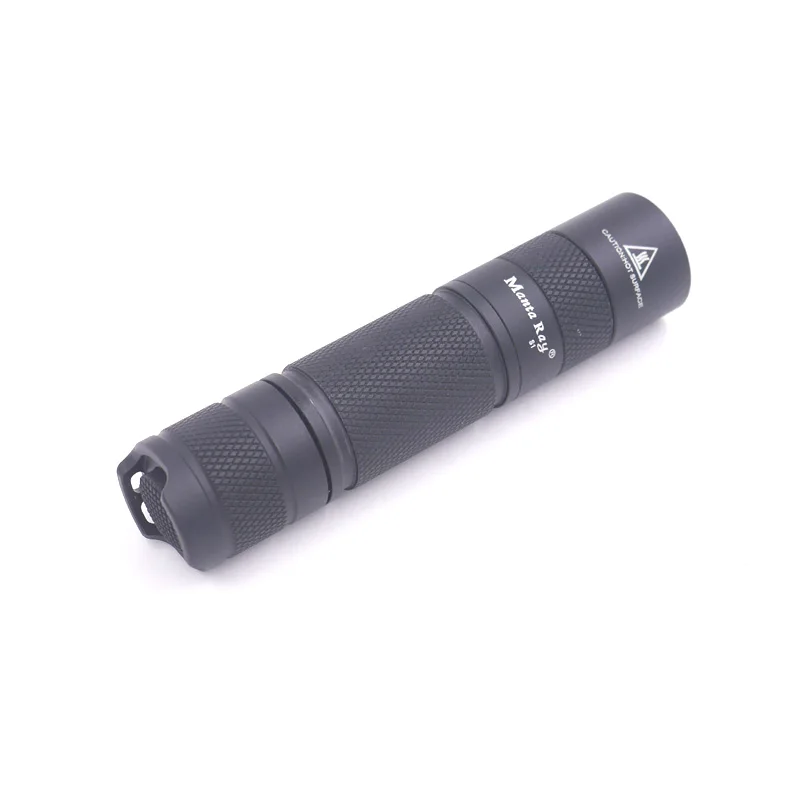 Manta Ray S1 черный Мини портативный небольшой держатель ручки светодиодный фонарик, CREE XPG2 светодиодный внутри, op отражатель, HA-III, AA/14500 батареи