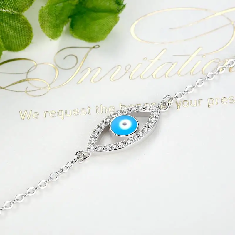 Женский браслет из серебра 925 пробы с синей эмалью|bracelets for|crystal bracelets for womenbracelets women