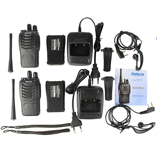 4 шт Retevis H777 Walkie Talkie UHF 400-470MHz UHF трансивер Handy 2 Way Портативный РАДИОСТАНЦИЯ коммуникатор A9105A
