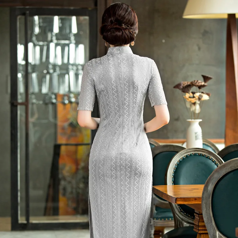 Шанхай история высокого качества cheongsam платье восточное женское qipao Китайская