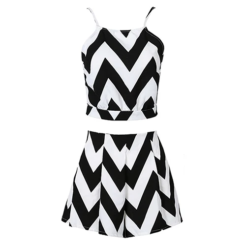 Женский модный летний костюм топ с лямкой на шее сексуальные короткие штаны мини