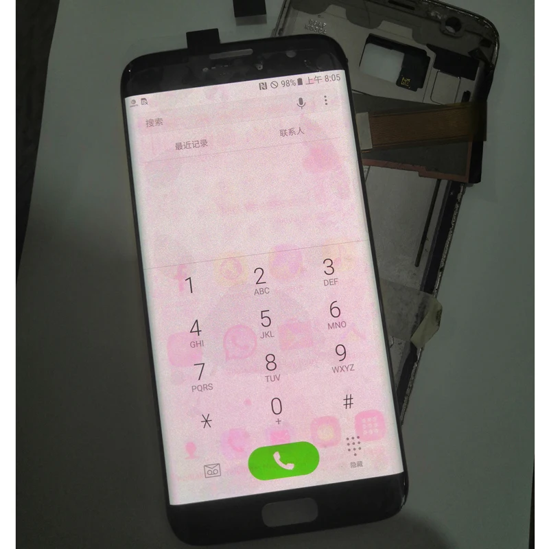 ЖК-экран для SAMSUNG GALAXY S7 edge G935 G935F G935A G935T G935FD другие хорошие характеристики, как показано в битых пикселях