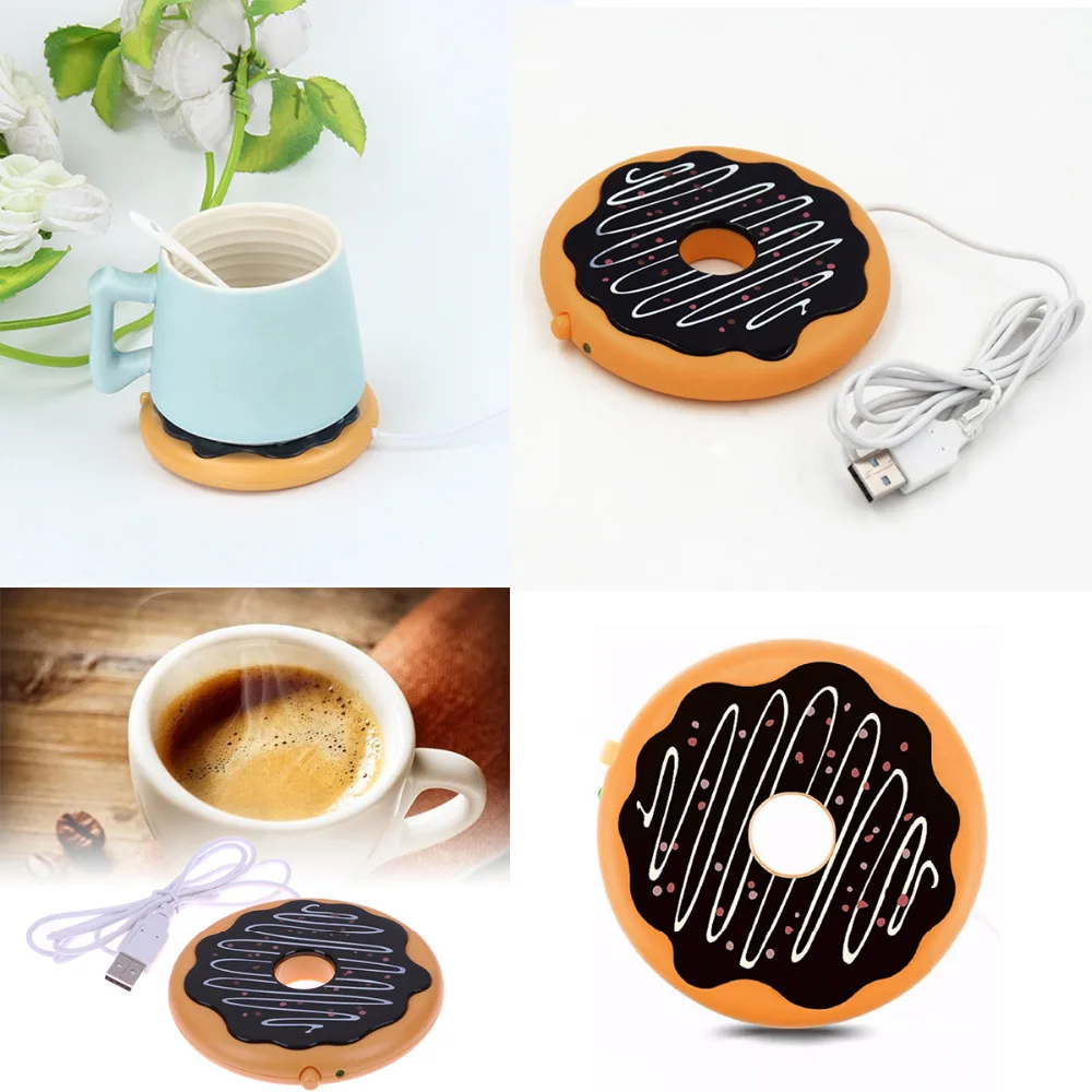 Креативная USB Грелка горячее печенье Кружка грелка Coaster Офис чай кофе напиток