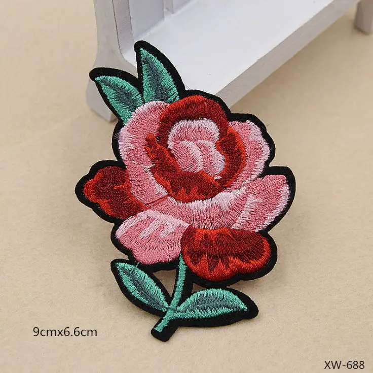 New arrival 10 pcs Flowers Embroidered patches iron on Jeans coat tshirt bag shoe hat Motif emblem accessory diy | Дом и сад