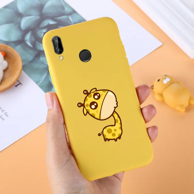 Чехол для Huawei P Smart Plus мягкая задняя крышка из ТПУ чехлы телефонов PSmart силиконовые