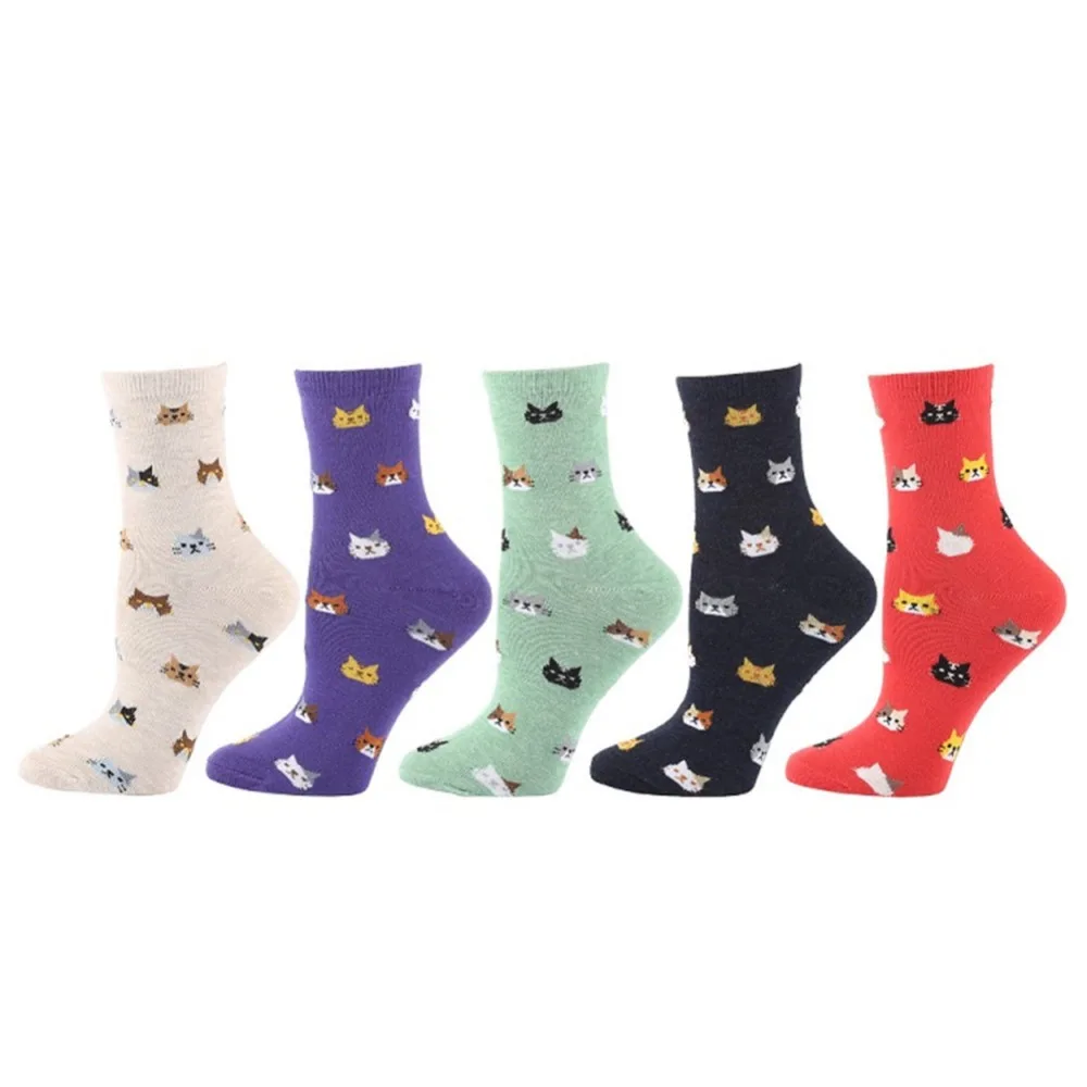 Осенние новые оригинальные женские хлопковые носки чулочно-носочные изделия