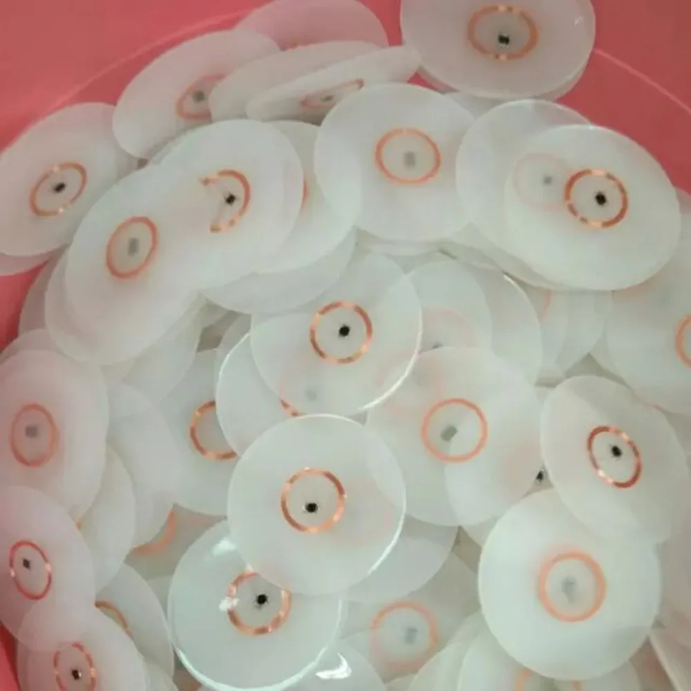 FM1108 чистая бирка пластинчатые этикетки прозрачная этикетка IC ISO14443A 20 мм |