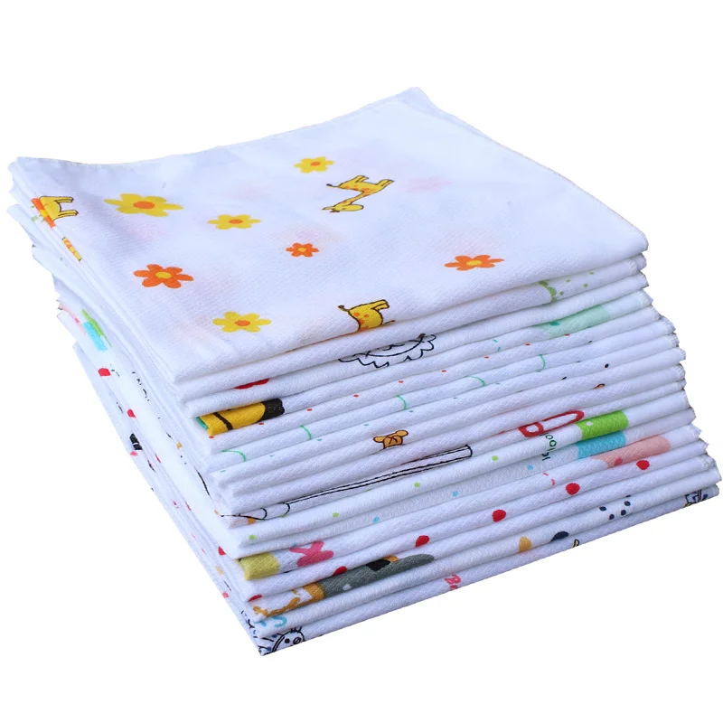 BAIYIXIN/милые хлопчатобумажные носовые платки для маленьких мальчиков и девочек