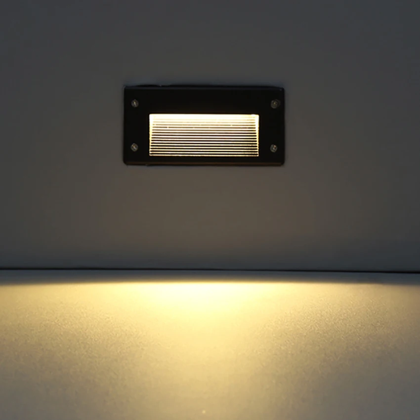 2 шт. настенный светильник светодиодный встраиваемый footlight IP65 Водонепроницаемый