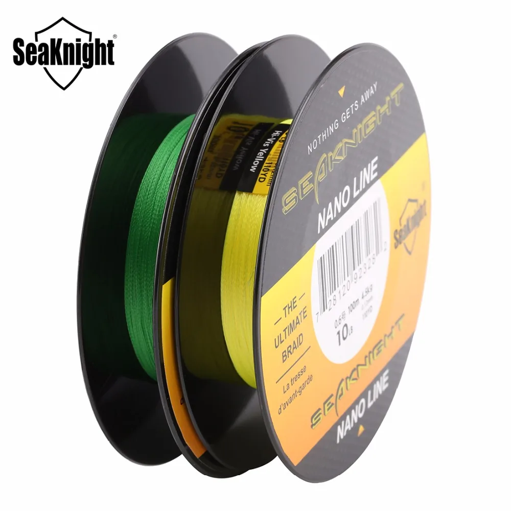 

SeaKnight NANO 100M Braided Fishing Line 4 Strands Multifilament Fish Line 4LB 6LB 8LB 10LB Carp Fishing Saltwater Freshwater