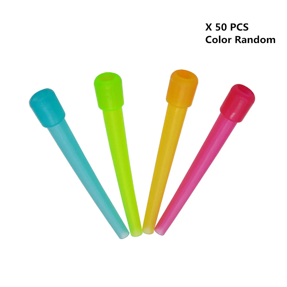 50Pcs Color Random 93 мм пластиковый одноразовый мундштук для кальяна, наконечники для рта для кальяна, аксессуары для мундштуков для водяных труб Sheesha Chicha Narguile - Цвет: 50Pcs Color Random