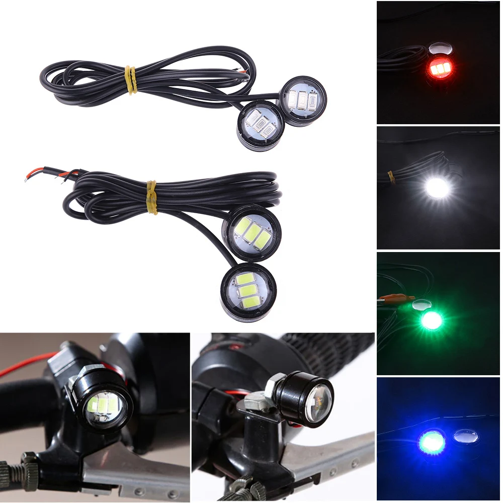 2pcs9W светодиодный орлиный глаз светильник Противотуманные фары дневные DRL