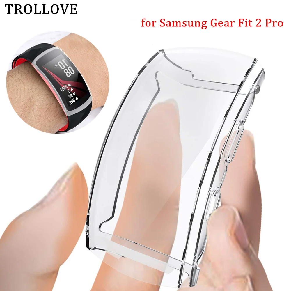 Чехол для часов Samsung Gear Fit 2 Pro R360 тонкий чехол из ТПУ мягкий прозрачный защитный