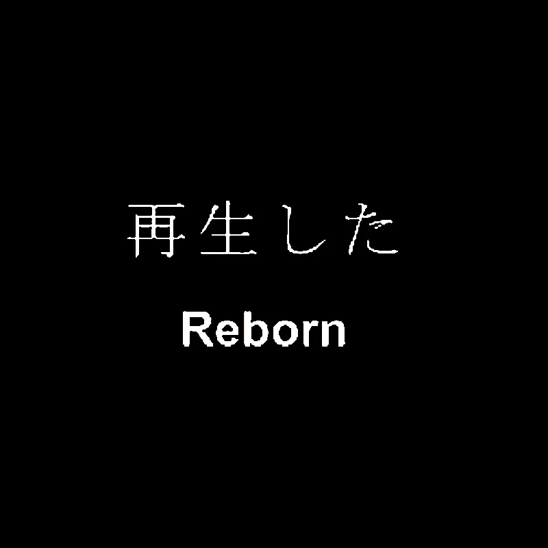 QYPF 12 см * 6 5 модная китайская виниловая наклейка Kanji REBORN для автомобиля аксессуары
