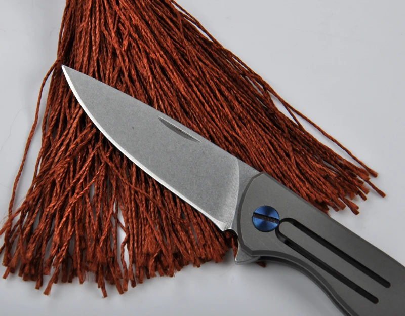 Высокое качество D2 лезвие Титан сплав ручка мини карманный складной нож для