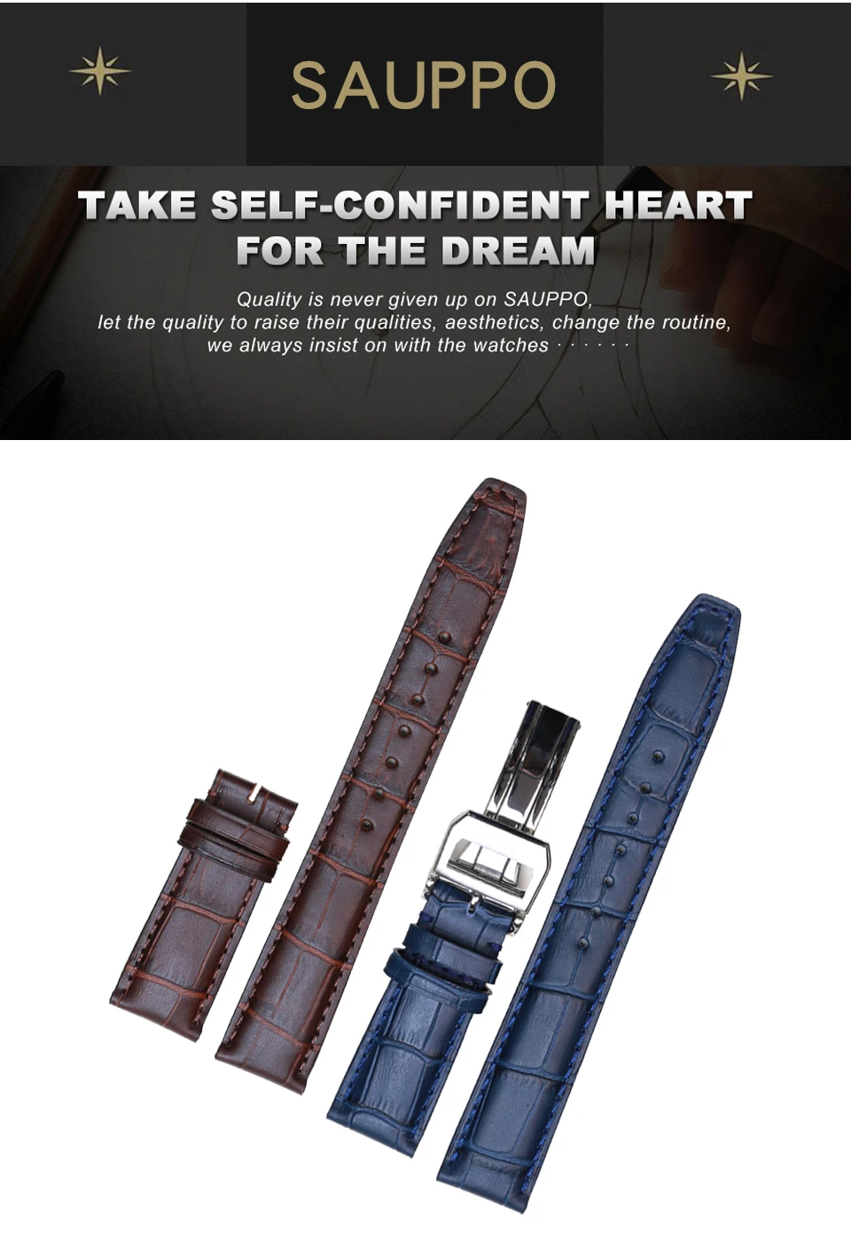 Ремешок для часов из телячьей кожи SAUPPO подходит для часов IWC Portugieser ремешок из натуральной кожи Аксессуары для часов