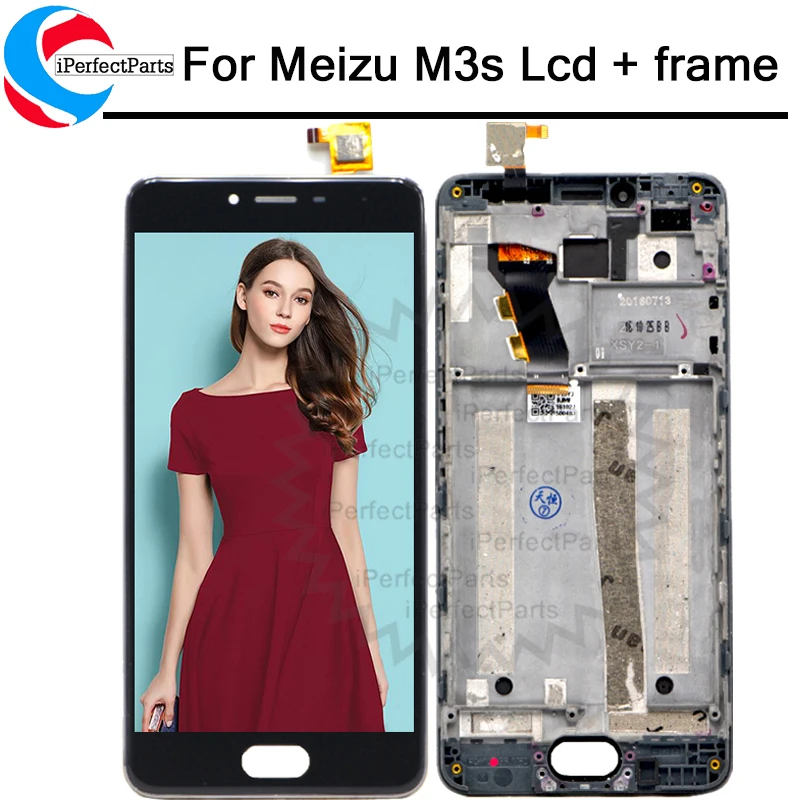 Для Meizu m3s LCD дисплей кодирующий преобразователь сенсорного экрана в сборе Y685C Y685Q