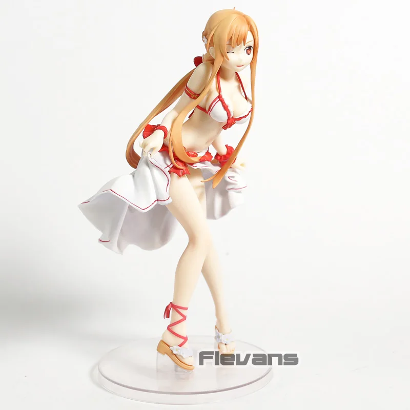Sword Art онлайн Асуна в купальнике Ver. 1/7 Масштаб ПВХ сексуальная фигура САО Коллекционная модель игрушки