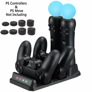 Контроллеры движения 4 в 1 для Playstation 4 PS4 Slim Pro PS VR PS Move, зарядное устройство USB зарядная док-станция Подставка для хранения