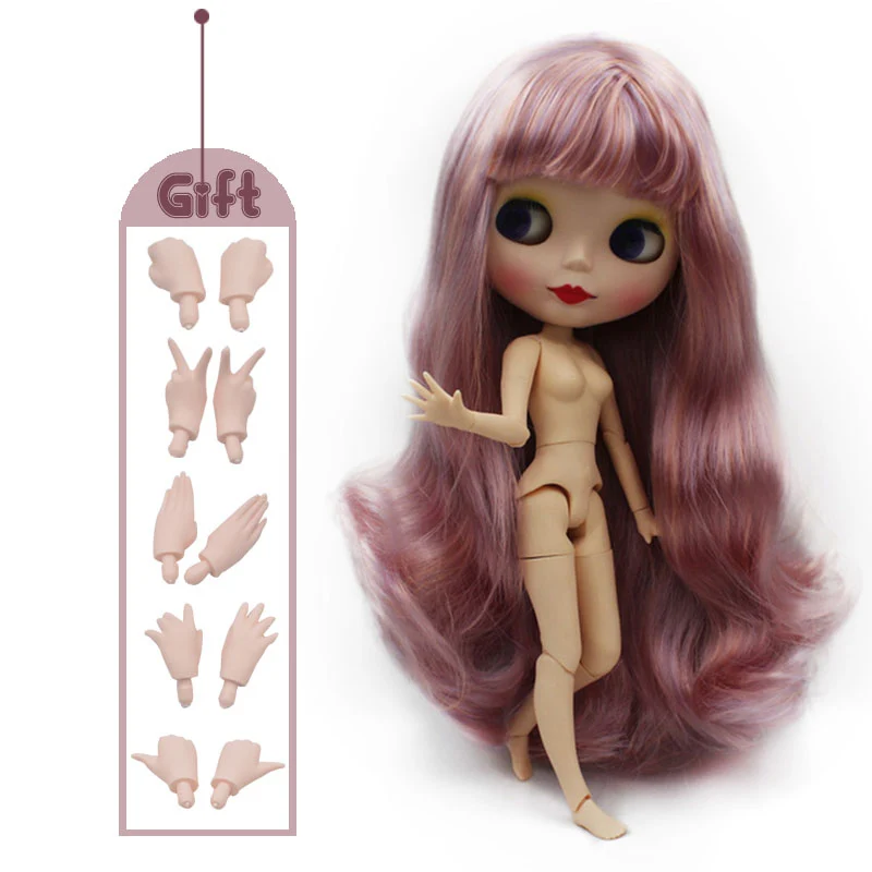 Hands NO.35 Заводская кукла Neo Blyth, матовое лицо, 1/6 BJD, шарнирная кукла Blyth, куклы для девочек, игрушки для новорожденных детей 5 - Цвет: Hands NO.35