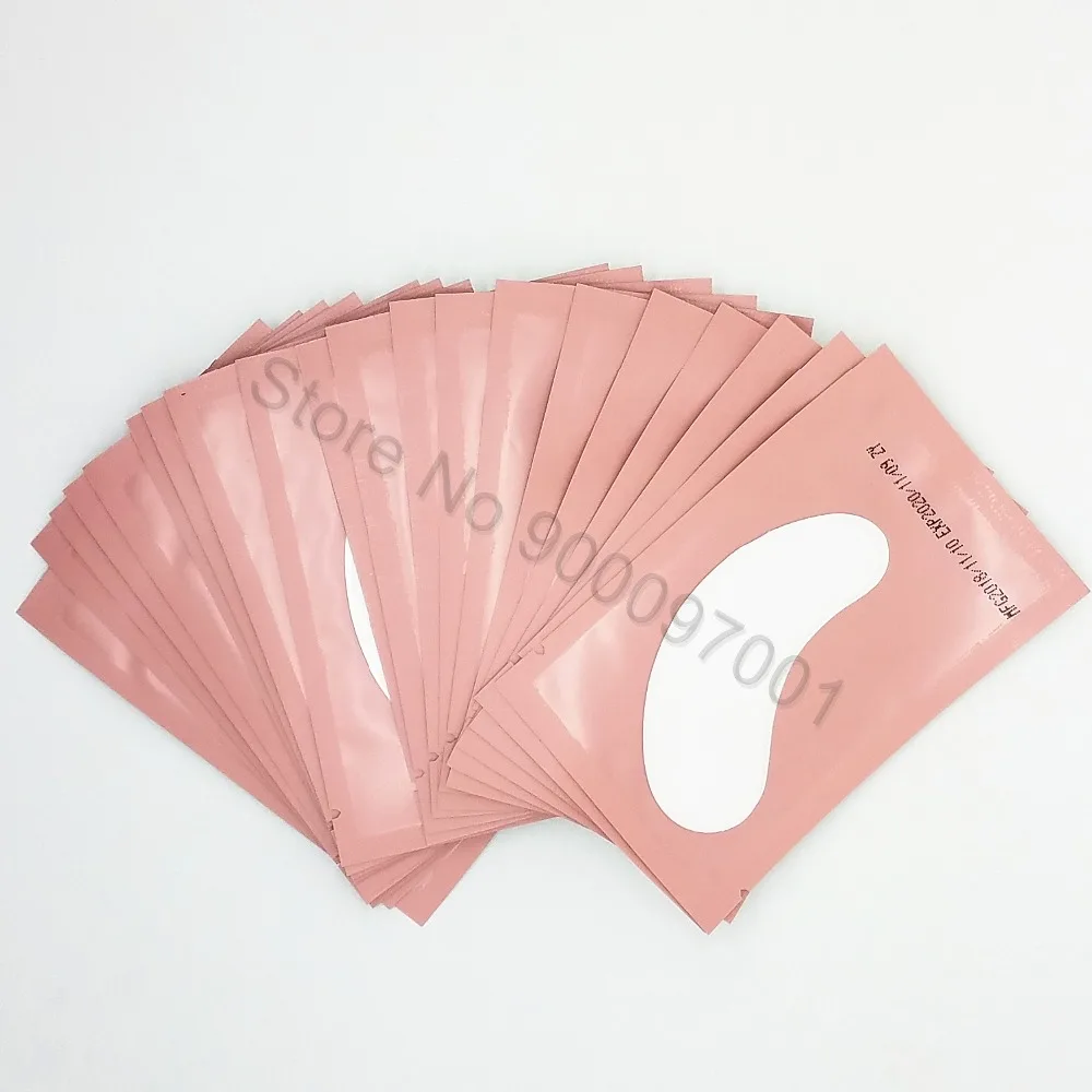 200 пар/упак. бумажные накладки для наращивания ресниц привитые глазные наклейки