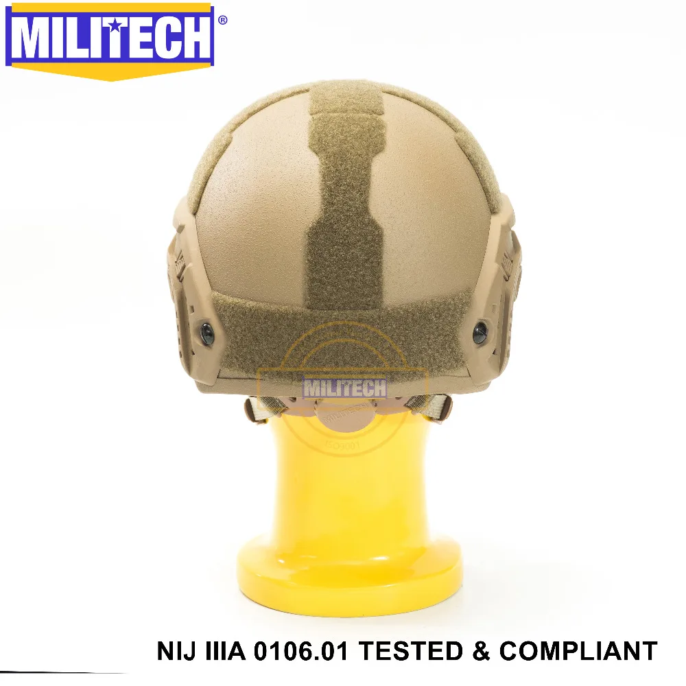 ISO сертифицированный MILITECH CB NIJ уровень IIIA 3A Быстрый высокий XP Cut пуленепробиваемый арамидный баллистический шлем с 5 лет гарантии
