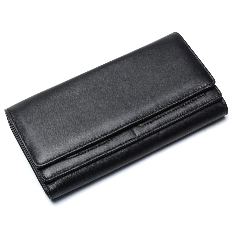 Роскошная мужская натуральная большие кожаные бумажники клатч сумка кошелек с
