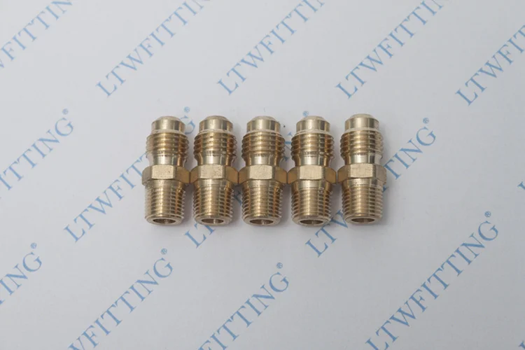 Латунный фитинг LTWFITTING 1/4 &quotOD x 1/8&quot штырьковый соединитель NPT трубный |