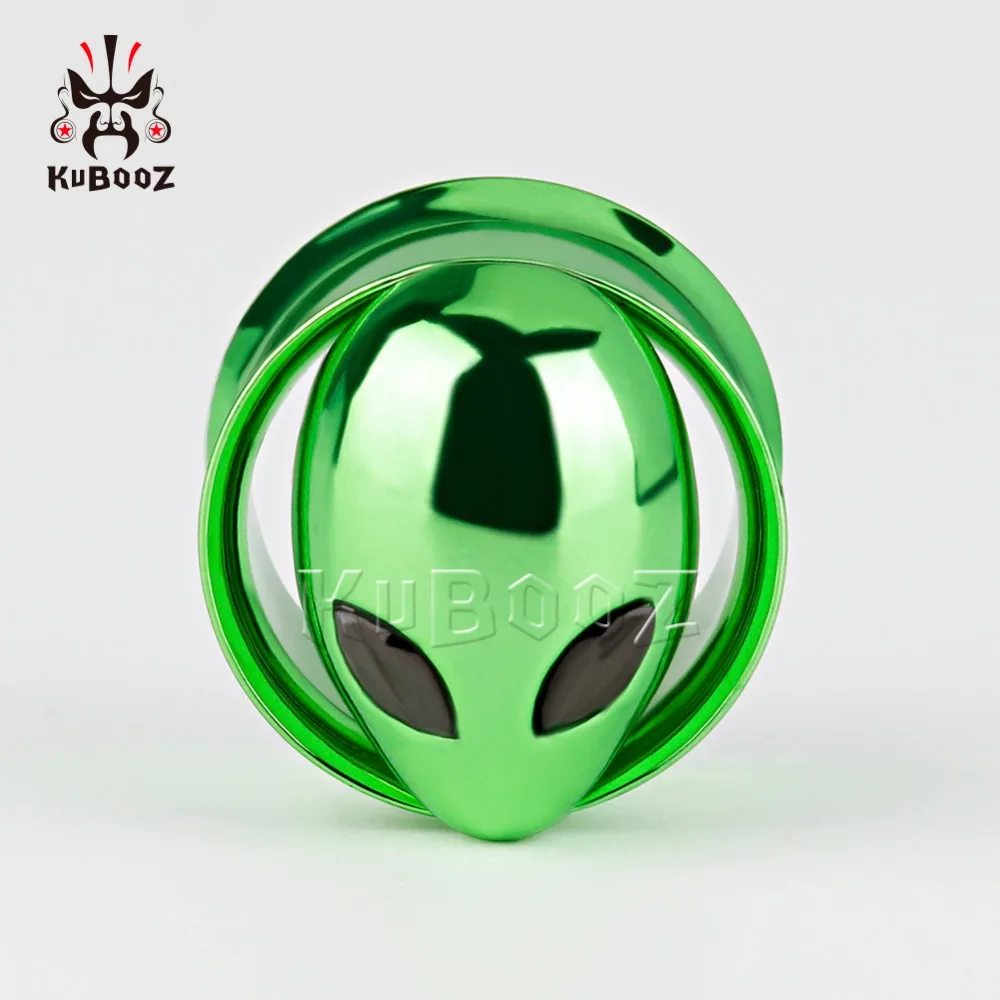KUBOOZ винтовые беруши для туннельного пирсинга кольцевые калибры медь Алиса из нержавеющей стали ювелирные изделия для тела серьги модный подарок 2 шт 0G 00G