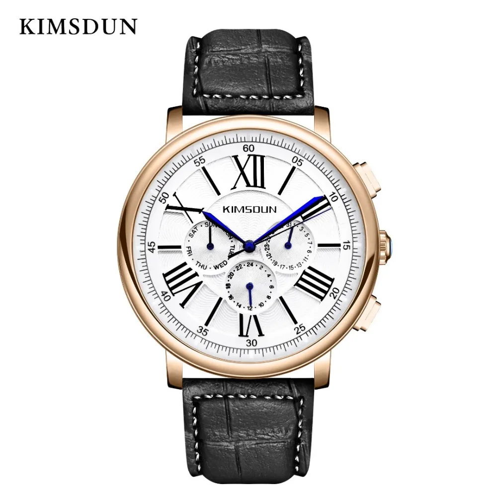 KIMSDUN мужские часы повседневные модные водостойкие Роскошные брендовые