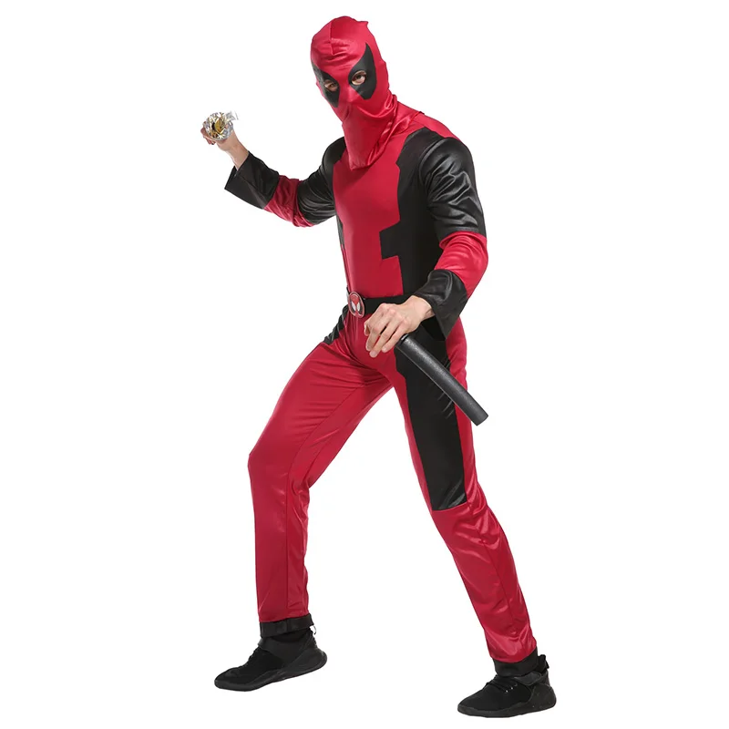 Костюм супергероев из мультфильма Deadpool для взрослых мужчин Супермена