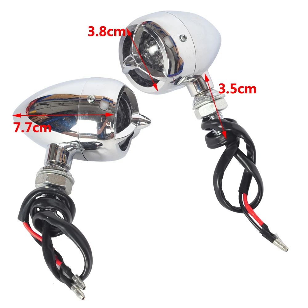 M10 хром аксессуары для мотоциклов пуля светодиодный указатель поворота