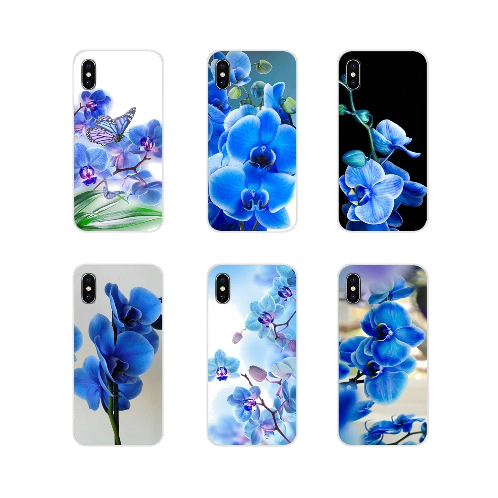 Для Samsung Galaxy A3 A5 A7 J1 J2 J3 J5 J7 2015 2016 2017 аксессуары чехлы для телефонов синие цветы