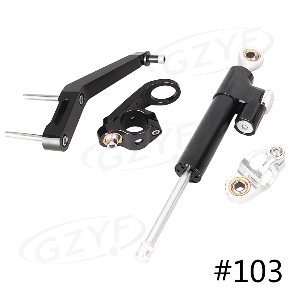 

Motorcycle Steering Damper Stabilizer w/ Bracket Set Saftety Control For Honda CBR954RR 2002 2003 CNC Aluminum Alloy