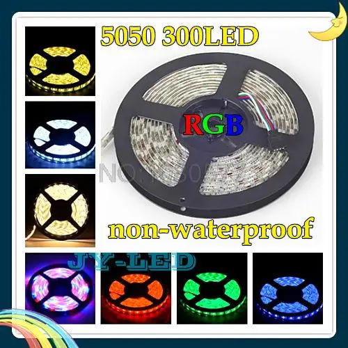 Горячая продажа 5050 RGB Светодиодная лента не Водонепроницаемая DC 12V SMD гибкая