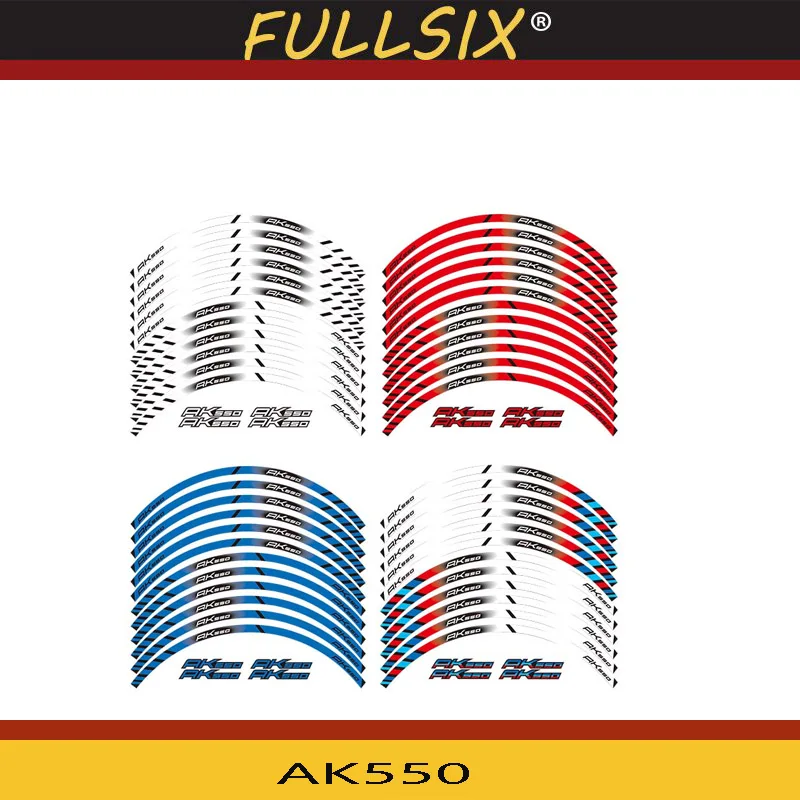 12 X Thick Edge Outer Rim Sticker Stripe Wheel Decals FIT KYMCO AK550 AK 550 | Автомобили и мотоциклы